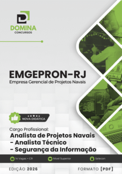 Apostila Analista de Projetos Navais Segurança da Informação EMGEPRON RJ 2026