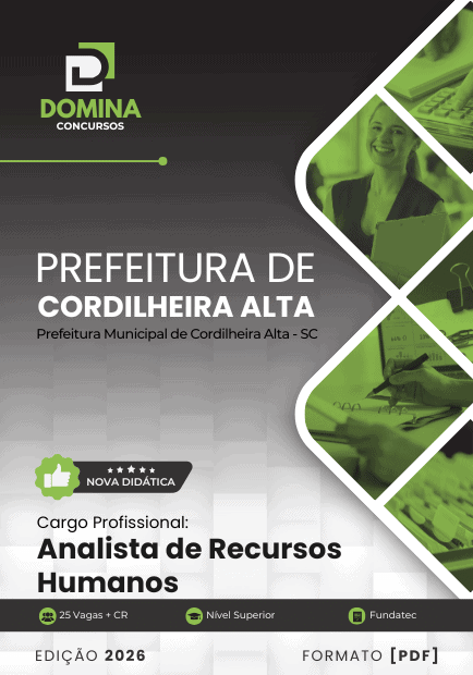 Apostila Analista de Recursos Humanos Cordilheira Alta SC 2026 1 Apostila Analista de Recursos Humanos Cordilheira Alta SC 2026