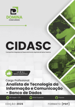 Apostila CIDASC 2023 - Assistente Administrativo 12 Apostila Analista de Tecnologia Banco de Dados CIDASC 2026