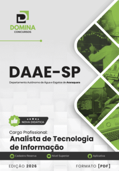 Apostila Analista de Tecnologia da Informação DAAE Araraquara SP 2026