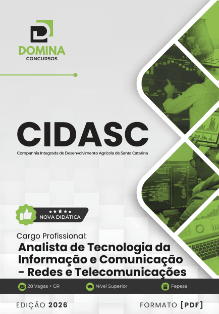 Apostila Analista de Tecnologia Redes e Telecomunicações CIDASC 2026 1 Apostila Analista de Tecnologia Redes e Telecomunicações CIDASC 2026