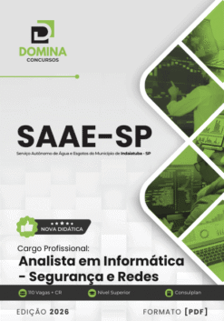 Apostila Analista em Informática Segurança e Redes SAAE Indaiatuba SP 2026