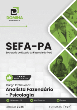 Apostila Analista Fazendário Psicologia SEFA PA 2026