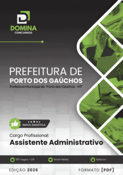 Apostila Assistente Administrativo Porto dos Gaúchos MT 2026