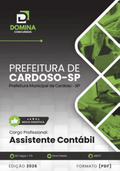 Apostila Assistente Contábil Cardoso SP 2026