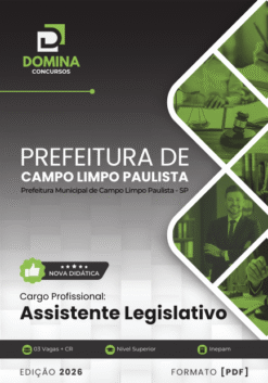 Apostila Assistente Legislativo Câmara Campo Limpo Paulista SP 2026