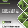 Apostila Assistente Social Mirim Doce SC 2026