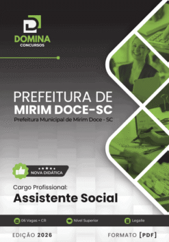 Apostila Assistente Social Mirim Doce SC 2026