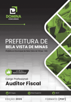Apostila Auditor Fiscal Bela Vista de Minas MG 2026