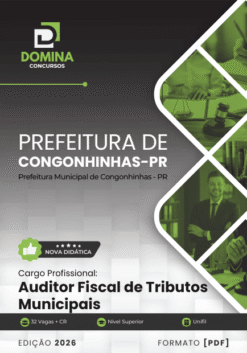 Apostila Auditor Fiscal de Tributos Congonhinhas PR 2026