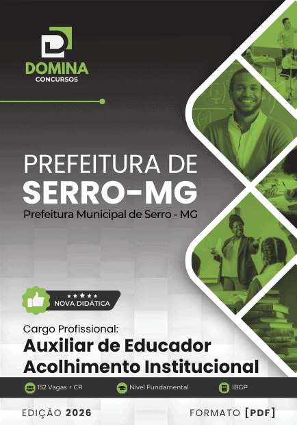 Apostila Auxiliar de Educador Serro MG 2026 1 Apostila Auxiliar de Educador Serro MG 2026
