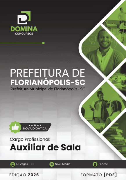 Apostila Auxiliar de Sala Florianópolis SC 2026 2 Apostila Auxiliar de Sala Florianópolis SC 2026