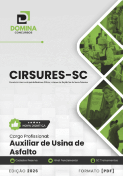 Apostila Auxiliar de Usina de Asfalto CIRSURES SC 2026