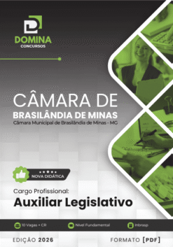 Apostila Auxiliar Legislativo Câmara Brasilândia de Minas PR 2026