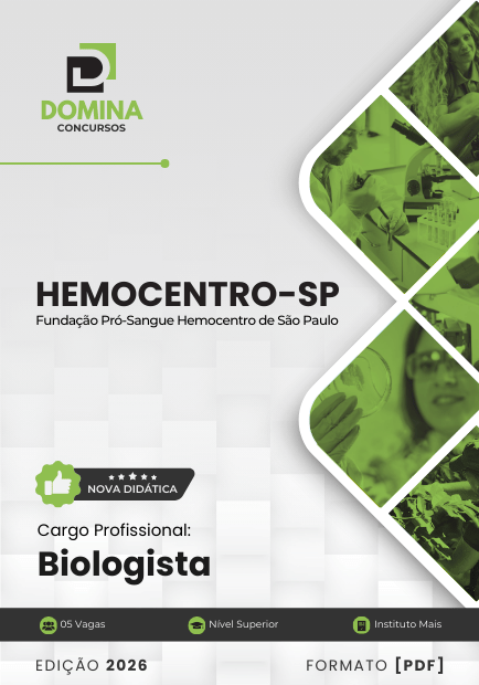 Apostila Biologista HEMOCENTRO SP 2026 1 Apostila Biologista HEMOCENTRO SP 2026