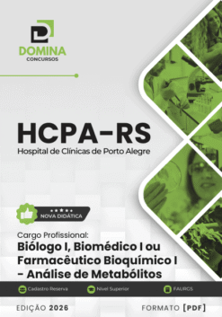Apostila Biólogo Biomédico Farmacêutico Análises Metabólitos HCPA RS 2026