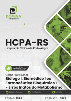 Apostila Biólogo Biomédico Farmacêutico Erros Inatos HCPA RS 2026