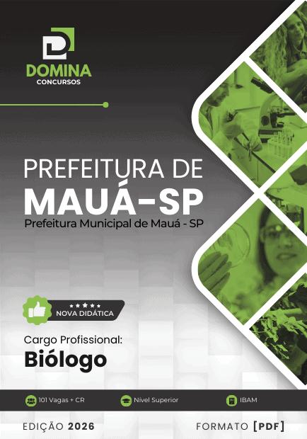 Apostila Biólogo Mauá SP 2026 1 Apostila Biólogo Mauá SP 2026