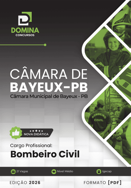 Apostila Bombeiro Civil Câmara de Bayeux PB 2026 1 Apostila Bombeiro Civil Câmara de Bayeux PB 2026