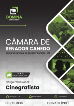 Apostila Cinegrafista Câmara Senador Canedo GO 2026
