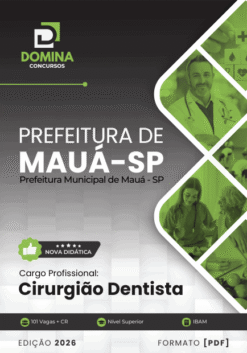 Apostila Cirurgião Dentista Mauá SP 2026