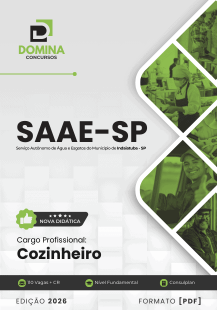 Apostila Cozinheiro SAAE Indaiatuba SP 2026 2 Apostila Cozinheiro SAAE Indaiatuba SP 2026