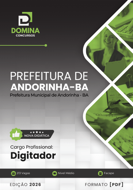 Apostila Digitador Andorinha BA 2026 1 Apostila Digitador Andorinha BA 2026