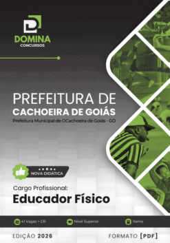 Apostila Educador Físico Cachoeira de Goiás GO 2026