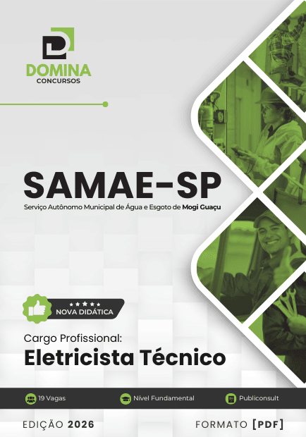 Apostila Eletricista Técnico Samae Mogi Guaçu SP 2026 1 Apostila Eletricista Técnico Samae Mogi Guaçu SP 2026