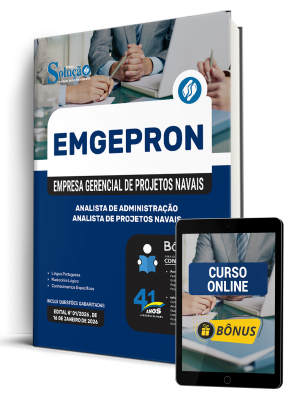 Apostila EMGEPRON 2026 - Analista de Projetos Navais - Analista de Administração 1 Apostila EMGEPRON 2026 - Analista de Projetos Navais - Analista de Administração