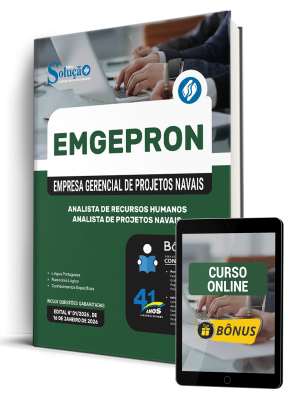 Apostila EMGEPRON 2026 - Analista de Projetos Navais - Analista de Recursos Humanos 1 Apostila EMGEPRON 2026 - Analista de Projetos Navais - Analista de Recursos Humanos