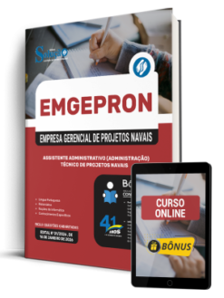 Apostila EMGEPRON 2026 - Técnico de Projetos Navais - Assistente Administrativo (Administração)