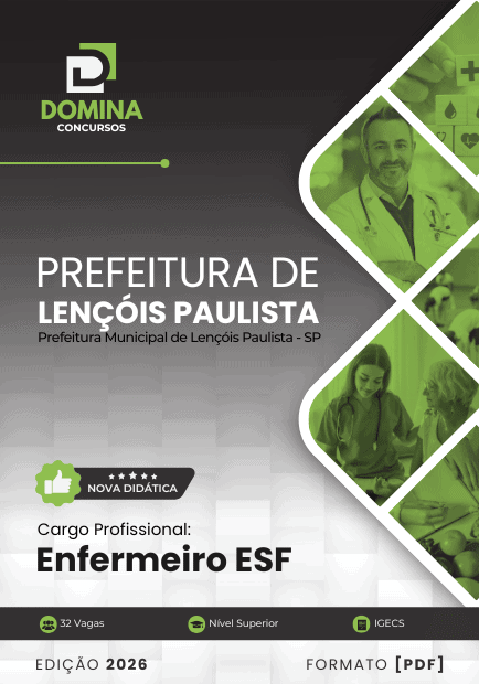 Apostila Enfermeiro ESF Lençóis Paulista SP 2026 1 Apostila Enfermeiro ESF Lençóis Paulista SP 2026