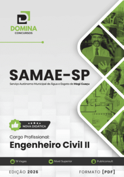 Apostila Engenheiro Civil II Samae Mogi Guaçu SP 2026