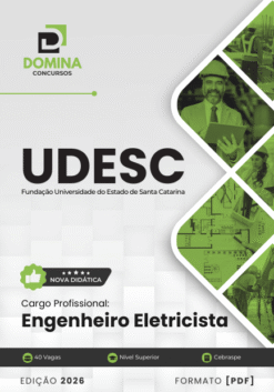 Concurso UDESC 2026: Salários de até R$6,8 mil! Veja o edital! 8 Apostila Engenheiro Eletricista UDESC 2026