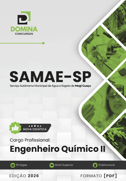 Apostila Engenheiro Químico II Samae Mogi Guaçu SP 2026 1 Apostila Engenheiro Químico II Samae Mogi Guaçu SP 2026