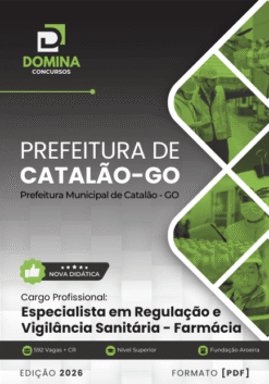 Apostila Especialista em Regulação e Vigilância Sanitária Farmácia Catalão GO 2026