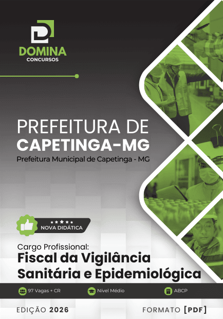 Apostila Fiscal da Vigilância Sanitária e Epidemiológica Capetinga MG 2026 1 Apostila Fiscal da Vigilância Sanitária e Epidemiológica Capetinga MG 2026