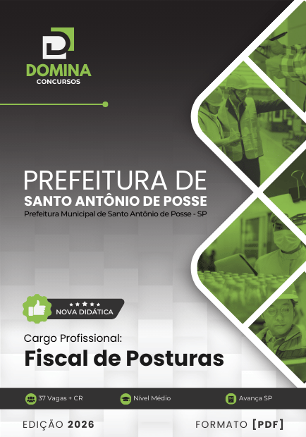 Apostila Fiscal de Posturas Santo Antônio de Posse SP 2026 1 Apostila Fiscal de Posturas Santo Antônio de Posse SP 2026