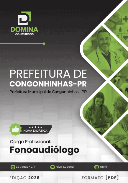 Apostila Fonoaudiólogo Congonhinhas PR 2026 1 Apostila Fonoaudiólogo Congonhinhas PR 2026
