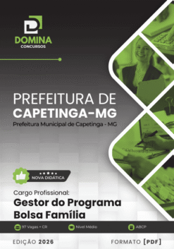 Apostila Gestor do Programa Bolsa Família Capetinga MG 2026