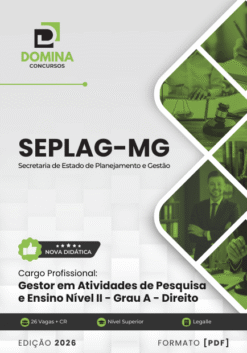Apostila Gestor Nível II Grau A Direito Seplag MG 2026