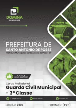 Apostila Guarda Civil Municipal Santo Antônio de Posse SP 2026