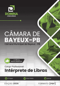 Apostila Intérprete de Libras Câmara de Bayeux PB 2026