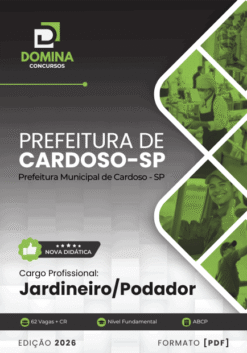Apostila Jardineiro Podador Cardoso SP 2026