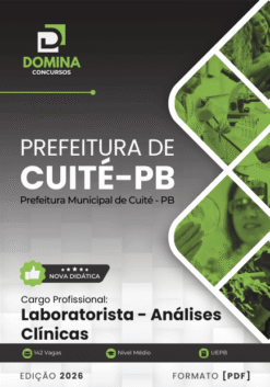 Apostila Laboratorista Análises Clínicas Cuité PB 2026