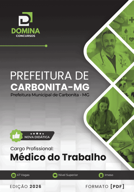 Apostila Médico do Trabalho Carbonita MG 2026 1 Apostila Médico do Trabalho Carbonita MG 2026