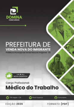 Apostila Médico do Trabalho Venda Nova do Imigrante ES 2026