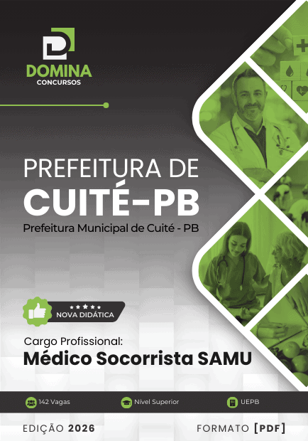 Apostila Médico Socorrista SAMU Cuité PB 2026 1 Apostila Médico Socorrista SAMU Cuité PB 2026