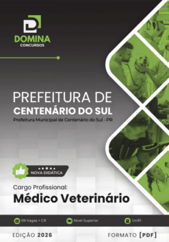 Apostila Médico Veterinário Centenário do Sul PR 2026